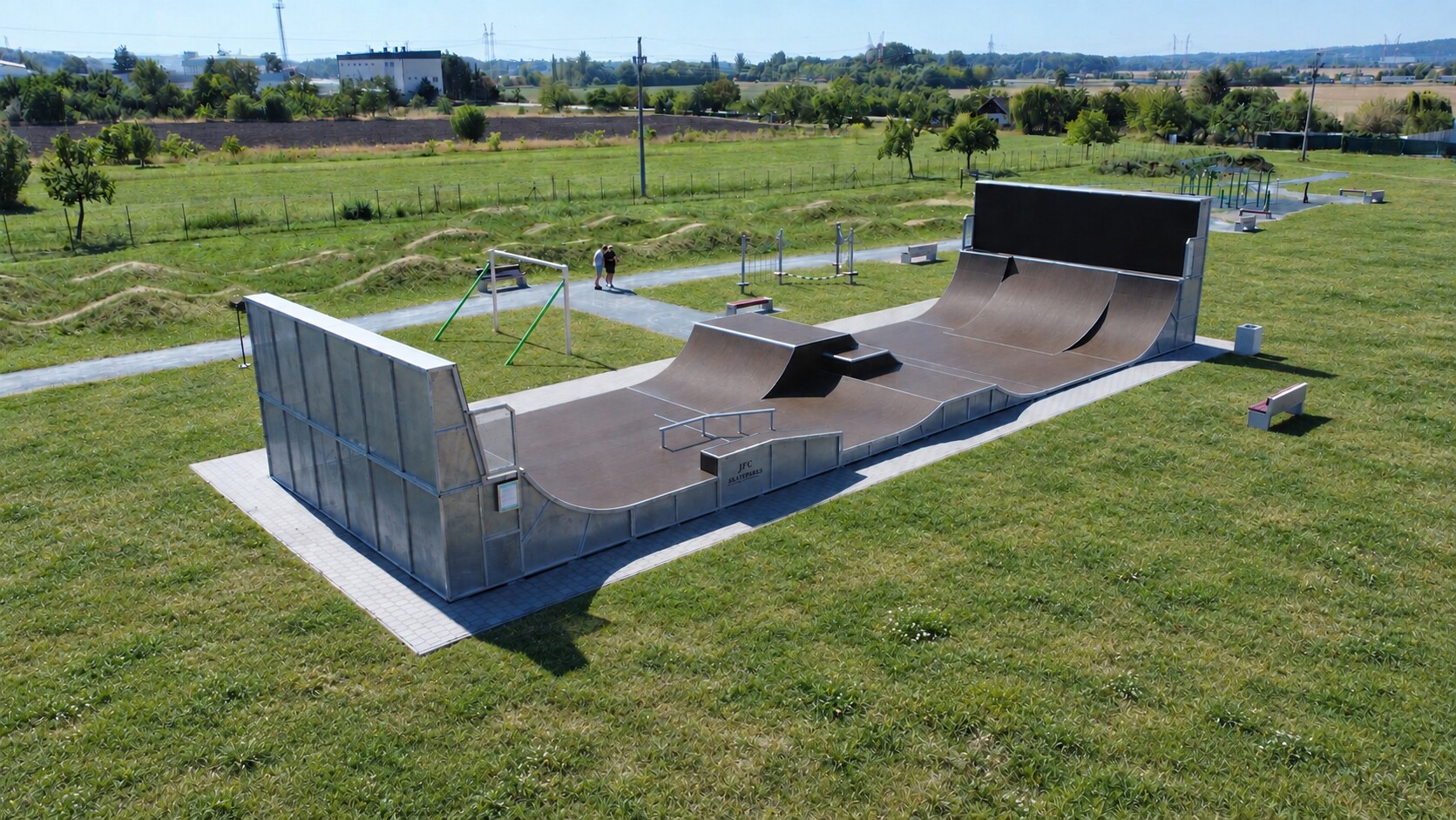 Monolitický skatepark JF Construction v Brně-Chrlicích