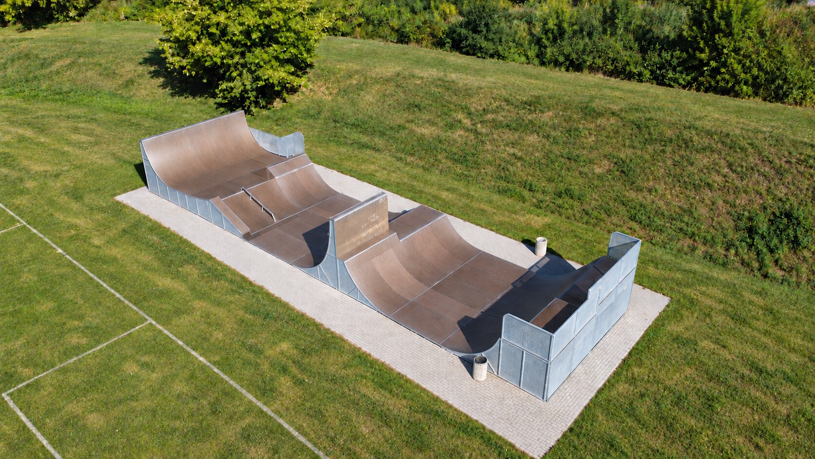 Monolitický skatepark JF Construction v Troubkách