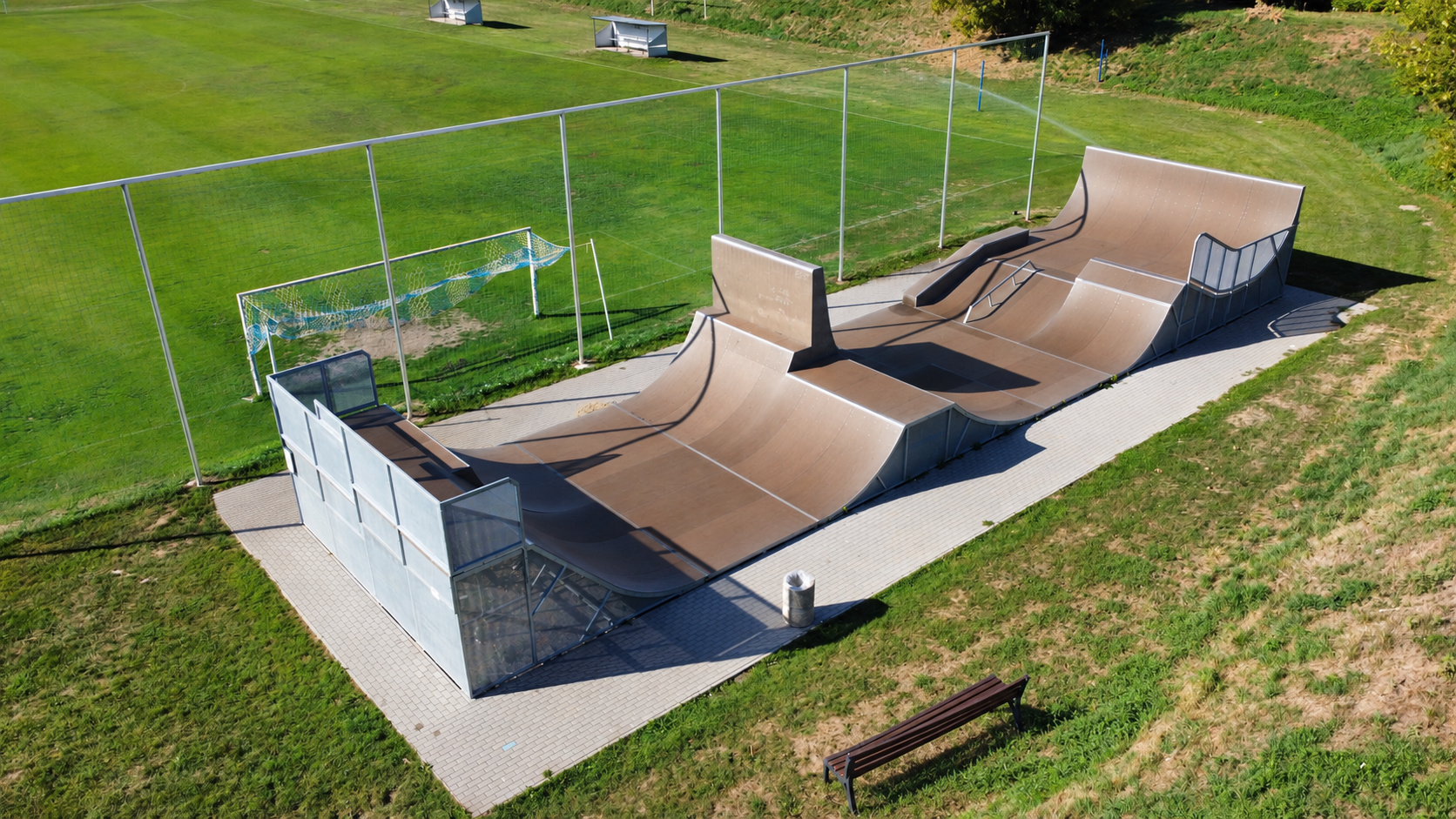 Monolitický skatepark JF Construction v Troubkách